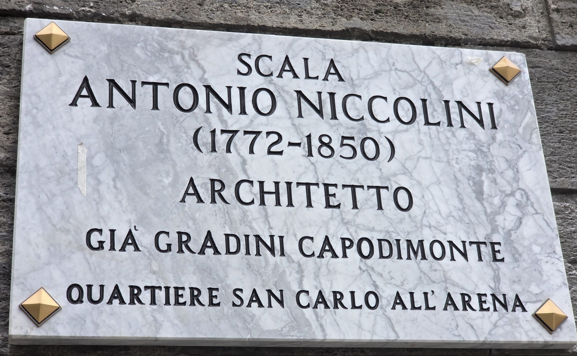 Targa de Le Scale del Niccolini